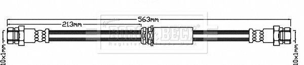 BORG & BECK stabdžių žarnelė BBH8052